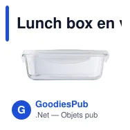 Lunch box en verre personnalisable avec logo - Jack - Miniature 4