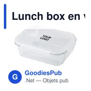Lunch box en verre personnalisable avec logo - Jack - Miniature 6