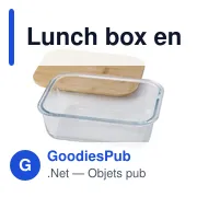 Lunch box en verre personnalisable avec logo - modèle Nicole - Miniature 3