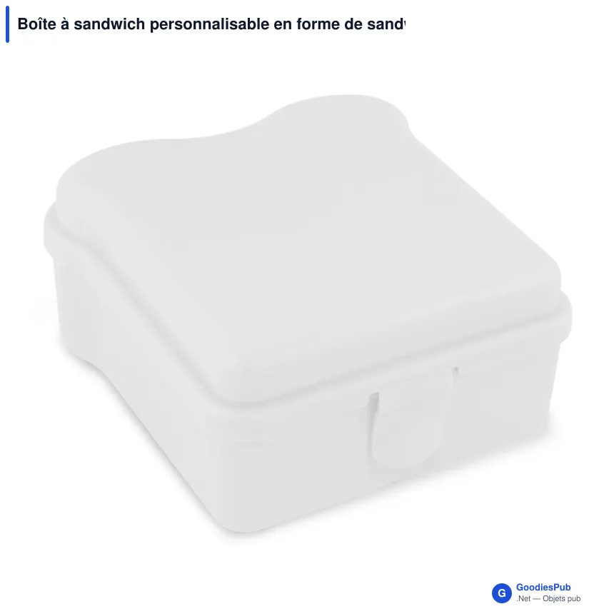 Boîte à sandwich personnalisable en forme de sandwich avec logo - Sandwich - Image 2
