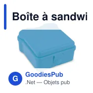 Boîte à sandwich personnalisable en forme de sandwich avec logo - Sandwich - Miniature 3