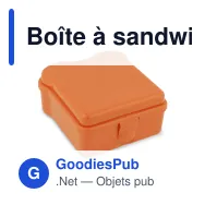 Boîte à sandwich personnalisable en forme de sandwich avec logo - Sandwich - Miniature 4
