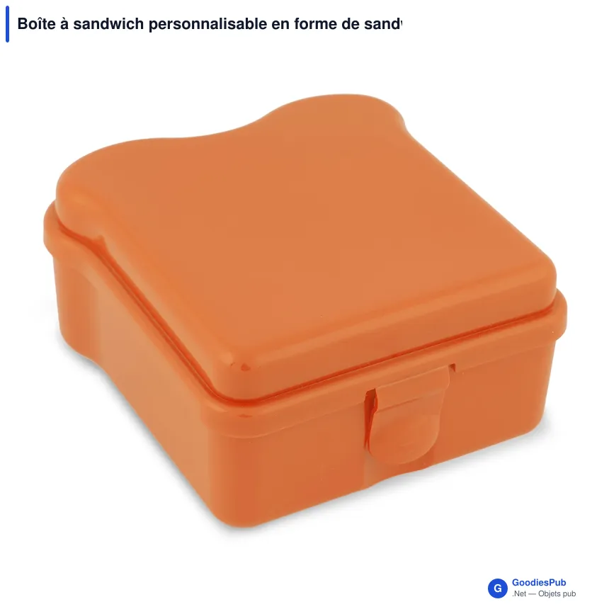 Boîte à sandwich personnalisable en forme de sandwich avec logo - Sandwich - Image 4