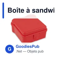 Boîte à sandwich personnalisable en forme de sandwich avec logo - Sandwich - Miniature 5