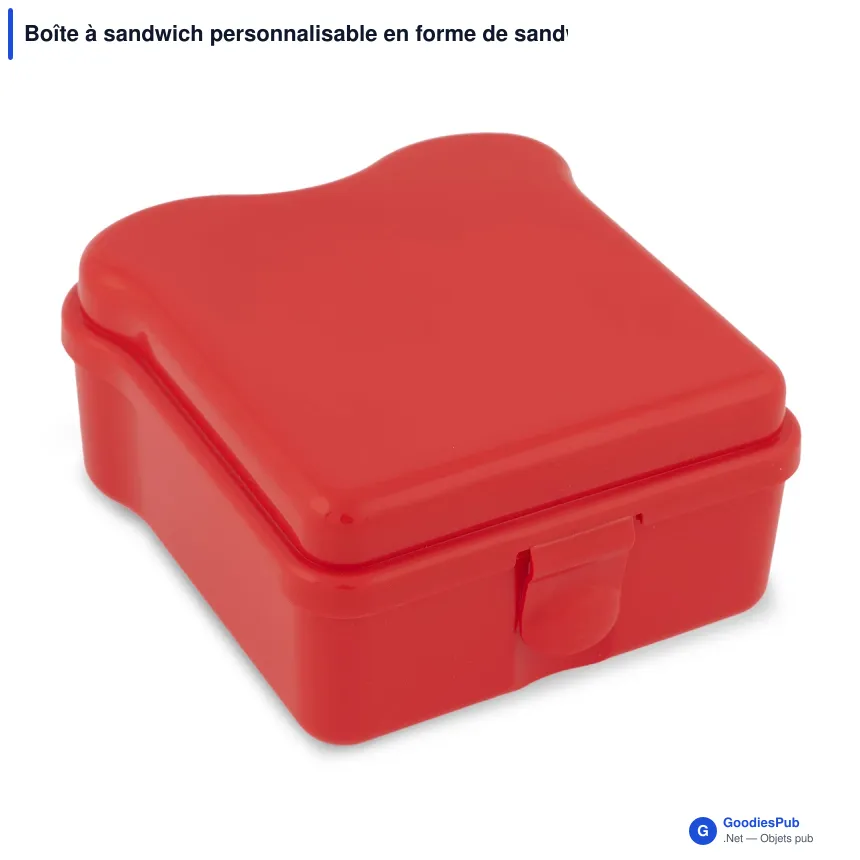 Boîte à sandwich personnalisable en forme de sandwich avec logo - Sandwich - Image 5