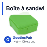 Boîte à sandwich personnalisable en forme de sandwich avec logo - Sandwich - Miniature 6