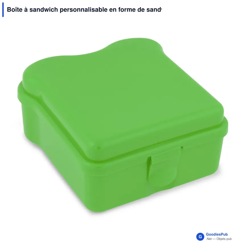Boîte à sandwich personnalisable en forme de sandwich avec logo - Sandwich - Image 6