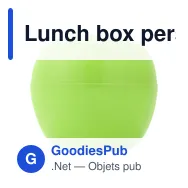 Lunch box personnalisable pour fruit avec logo - Danika - Miniature 1