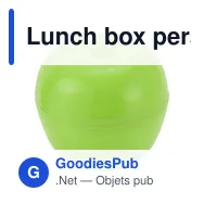 Lunch box personnalisable pour fruit avec logo - Danika - Miniature 2