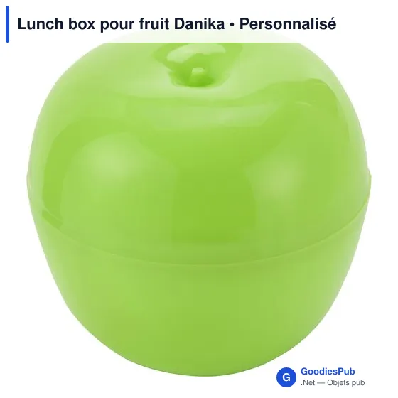 Lunch box personnalisable pour fruit avec logo - Danika - Image 2