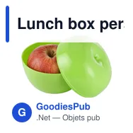 Lunch box personnalisable pour fruit avec logo - Danika - Miniature 3