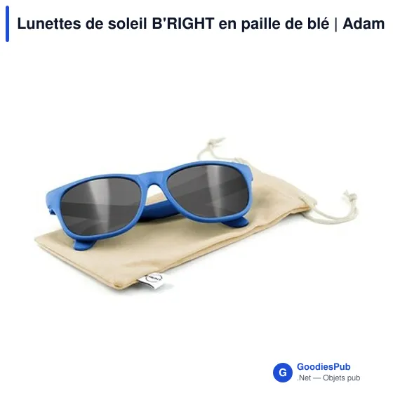 Lunettes de soleil personnalisables B'RIGHT avec logo | Adam - Image 12