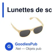 Lunettes de soleil personnalisables B'RIGHT avec logo | Adam - Miniature 3