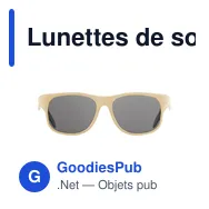 Lunettes de soleil personnalisables B'RIGHT avec logo | Adam - Miniature 4