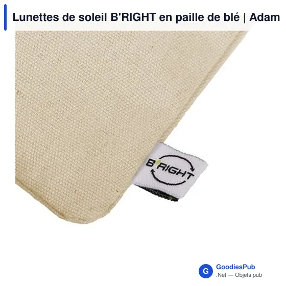 Lunettes de soleil personnalisables B'RIGHT avec logo | Adam - Image 5