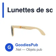Lunettes de soleil personnalisables B'RIGHT avec logo | Adam - Miniature 8