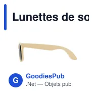 Lunettes de soleil personnalisables B'RIGHT avec logo | Adam - Miniature 9
