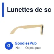 Lunettes de soleil personnalisables B'RIGHT avec logo | Adam - Miniature 10