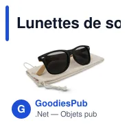 Lunettes de soleil personnalisables B'RIGHT avec logo - Miniature 1