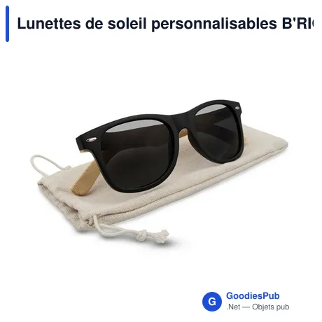 Lunettes de soleil personnalisables B'RIGHT avec logo