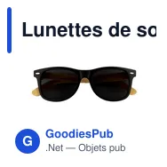 Lunettes de soleil personnalisables B'RIGHT avec logo - Miniature 2