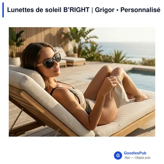 Lunettes de soleil personnalisables B'RIGHT avec logo - Image 3
