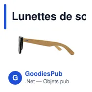 Lunettes de soleil personnalisables B'RIGHT avec logo - Miniature 6