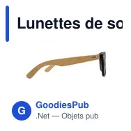 Lunettes de soleil personnalisables B'RIGHT avec logo - Miniature 7
