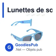 Lunettes de soleil personnalisables en PC recyclé UV400 avec logo - Bastian - Miniature 1