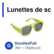 Lunettes de soleil personnalisables en PC recyclé UV400 avec logo - Bastian - Miniature 3