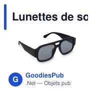 Lunettes de soleil personnalisables en PC recyclé UV400 avec logo - Bastian - Miniature 6