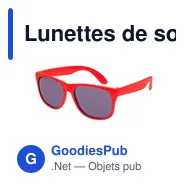 Lunettes de soleil personnalisables avec logo - Blythe - Miniature 1