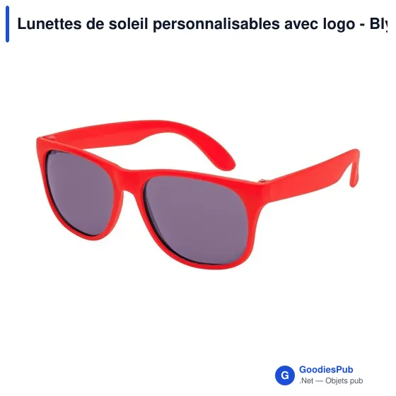 Lunettes de soleil personnalisables avec logo - Blythe - Image 1