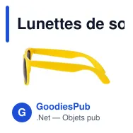 Lunettes de soleil personnalisables avec logo - Blythe - Miniature 11