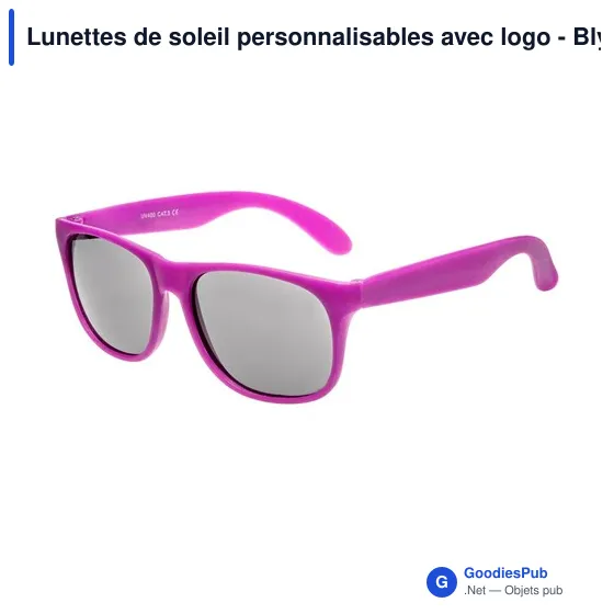 Lunettes de soleil personnalisables avec logo - Blythe - Image 12