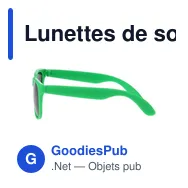 Lunettes de soleil personnalisables avec logo - Blythe - Miniature 6