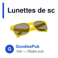 Lunettes de soleil personnalisables avec logo - Blythe - Miniature 8