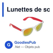 Lunettes de soleil personnalisables à monture transparente avec logo - Bradley - Miniature 4