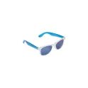 Variante Bleu transparent - Lunettes de soleil personnalisables à monture transparente avec logo - Bradley