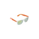 Variante Transparent Orange - Lunettes de soleil personnalisables à monture transparente avec logo - Bradley