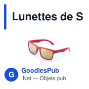 Lunettes de soleil personnalisables Bunner avec logo - Miniature 1