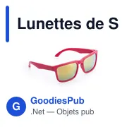 Lunettes de soleil personnalisables Bunner avec logo - Miniature 2