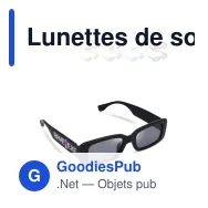 Lunettes de soleil personnalisables en polycarbonate recyclé avec logo - Charli - Miniature 1
