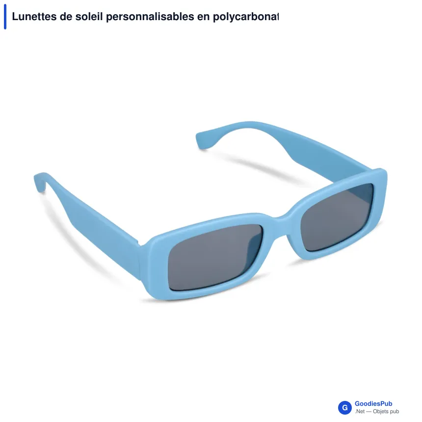 Lunettes de soleil personnalisables en polycarbonate recyclé avec logo - Charli - Image 6
