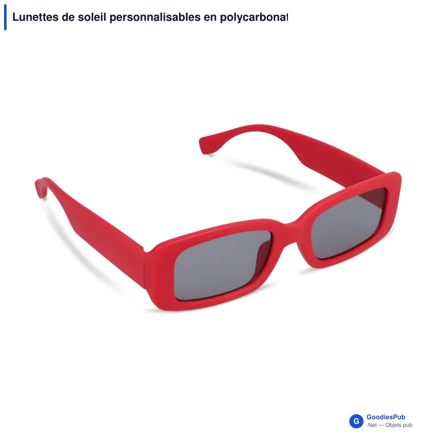 Lunettes de soleil personnalisables en polycarbonate recyclé avec logo - Charli - Image 7