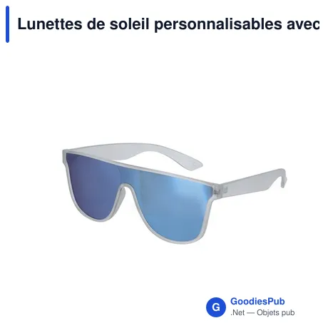 Lunettes de soleil personnalisables avec logo - modèle Chick