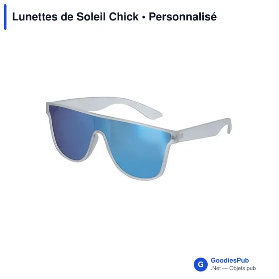 Lunettes de soleil personnalisables avec logo - modèle Chick - Image 2
