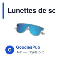Lunettes de soleil personnalisables avec logo - modèle Chick - Miniature 3