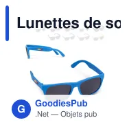 Lunettes de soleil personnalisables légères UV400 avec logo - Drew - Miniature 1