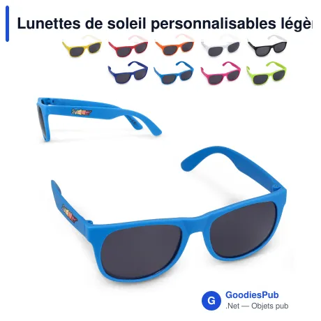 Lunettes de soleil personnalisables légères UV400 avec logo - Drew